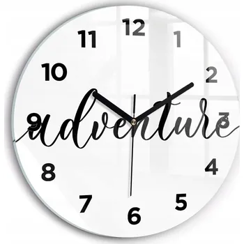 Hodiny Nástěnné hodiny Wallfluente černé 30 cm