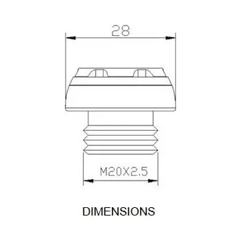 Zátka oleje PUIG TRACK 20340O zlatá DUCATI Multistrada 950 2017-2021