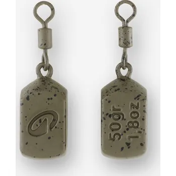 CAPERLAN Olovo na kaprařinu Square 50 g 2 ks ZELENÁ