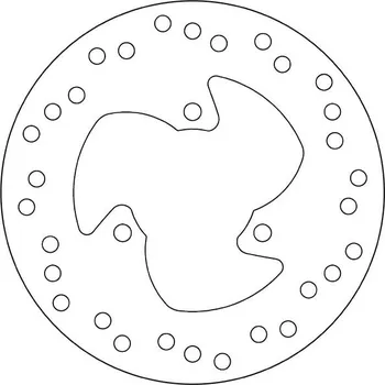 Brzdový kotouč Brzdový kotouč BREMBO 68B407G1 fix YAMAHA YP 125 Majesty 2001-2009