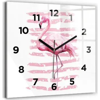 Hodiny Nástěnné hodiny Wallfluent růžové 30 cm