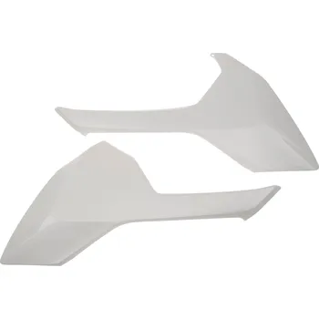 boční číslové tabulky Husqvarna, RTECH (bílé, pár) HUSQVARNA FE 501 2017-2018