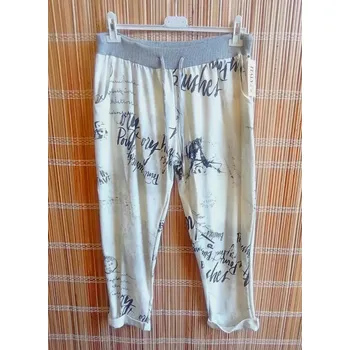 Dámské elegantní tepláky světlé s nápisy vel.XL/XXL