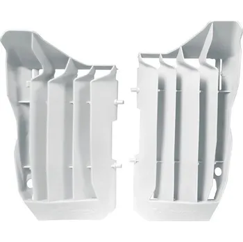 žaluzie chladiče Honda, RTECH (bílé, pár) HONDA CRF 250 R 2018-2019