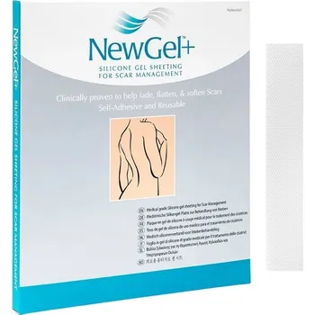 Zdravotnický materiál NewGel+ NG-301S Proužky silikonová náplast na jizvy 4 ks průhledná