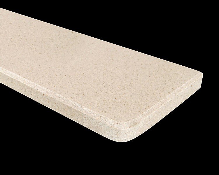 Parapety z umělého kamene STONE DESIGN tl. 20mm Beige Marfil - oblý šířka 100mm