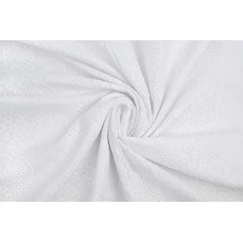 Madeira krajka - kytičky a kolečka bílá