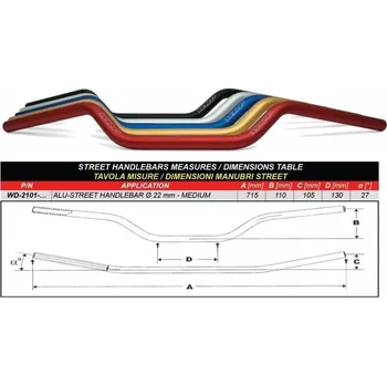 Chránič řídítek pro čtyřkolku Řídítka WRP ALU-STREET střední zlatá HONDA CBF 1000 2006-2010