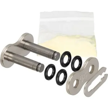 Řetězová sada pro motocykl spojka řetězu 428X1R, JT CHAINS (barva stříbrná, rozpojovací, typ SPRING) SUZUKI RV 125 Van Van 2013-2017