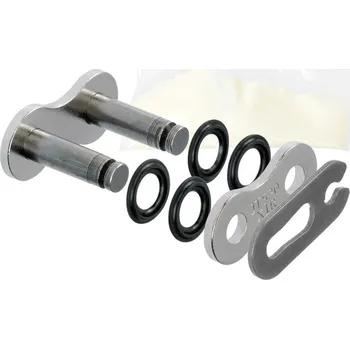 Řetězová sada pro motocykl spojka řetězu 520X1R, JT CHAINS (barva stříbrná, rozpojovací, typ SPRING) GAS GAS FSE 450 2003-2006