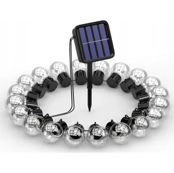 IP kamera Solární LED girlanda, 5 m + 20 LED žárovek