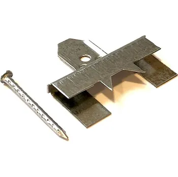 Železná úchytka na palubky 3 mm ZESÍLENÁ (100ks), vč. hřebíčků, v krabici - STABA