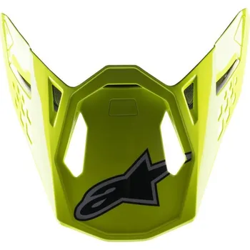 kšilt pro přilby SUPERTECH S-M8 FACTORY, ALPINESTARS (černá/žlutá fluo/modrá lesklá) 8982222-1578-TU