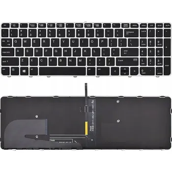 Náhradní klávesnice pro notebook Klávesnice pro HP Zbook 15U G3 G4 755 G3 850 G3 850 G4 s LED podsvícením