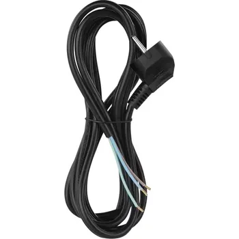 Flexo šňůra s volným koncem 3x0,75mm 1,5m černá