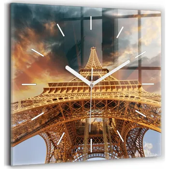 Hodiny Nástěnné hodiny Wallfluent oranžové 30 cm