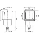 Astralpool skimmer Mini 15x15 cm do fólie