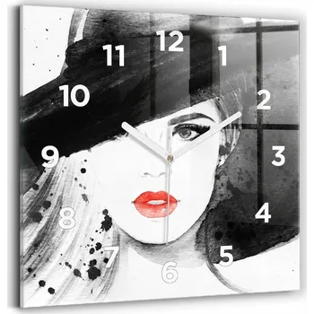 Hodiny Nástěnné hodiny Wallfluent černé 30 cm