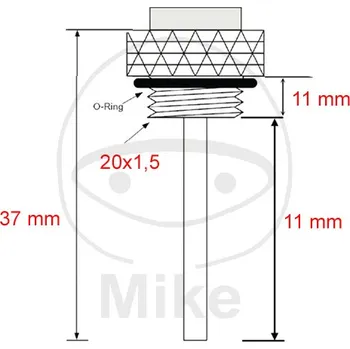 Teploměr oleje JMP SUZUKI GZ 250 Marauder 1999-2001