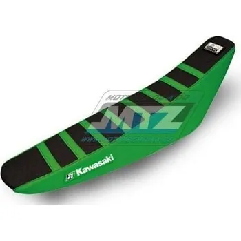 Moto sedlo Potah sedla Kawasaki KXF250 / 09-12 + KXF450 / 09-11 - barva černo-zelená - typ potahu ZEBRA KAWASAKI KX 450 F 2009-2011