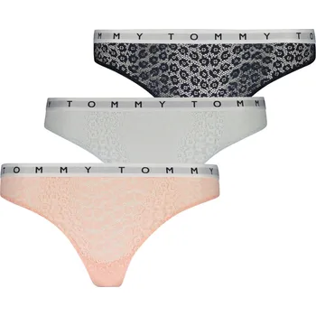 Dámské spodní prádlo Dámská tanga Lace 3 Pack UW0UW02524-0TX - Tommy Hilfiger L
