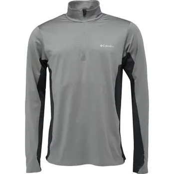 Pánské tričko Pánské triko Columbia THREE PITCH HALF ZIP XXL Šedá, Černá, Bílá