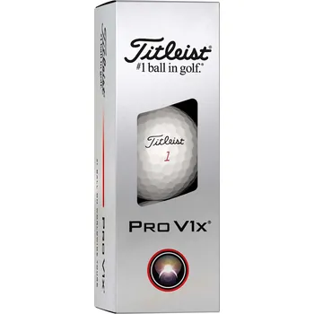 Golf Titleist Pro V1x 2025 golfové míče - bílé 3 ks