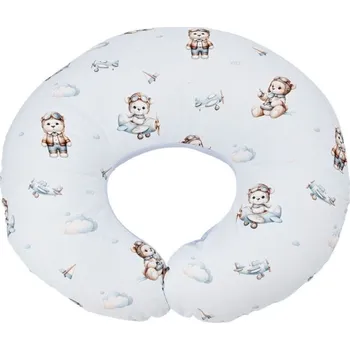 Kojící polštář EKO kojící polštář Velvet medvěd pilot