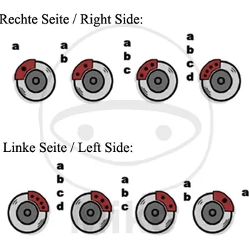 Brzda pro motocykl Opravná sada brzdového třmenu TOURMAX OST 0087 HONDA XR 400 R 1996-2002