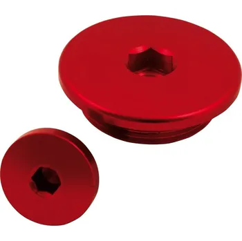 výpustný šroub oleje (2 ks), RTECH (červený) KAWASAKI KX 450 F 2006-2015