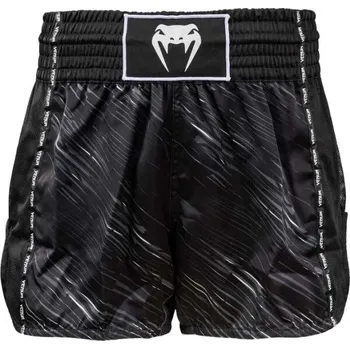 Kraťasy na thajský box Venum RAPID MUAY THAI SHORTS XXL Černá, Bílá