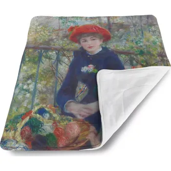 deka Sablio Dětská deka pro miminko Dvě sestry (Na Terase) - Pierre-Auguste Renoir - 80x100 cm