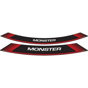 Linka na ráfek PUIG MONSTER 5527R červená linky na ráfek - sada 8ks DUCATI Monster 796 (ABS) 2010-2014