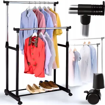 Věšák Stojací věšák kovový AS-MODERN černý