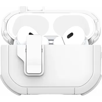 Pouzdro na mobilní telefon DUX DUCIS Pecp odolný obal s karabinou pro AirPods Pro 2 - bílý