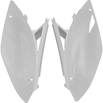 boční číslové tabulky (Kawasaki KX 250 F 09-12, KX 450 F 09-11), RTECH (bílé, pár) KAWASAKI KX 250 F 2009-2012