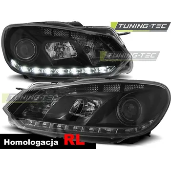 Přední světlomet Tuning-Tec Přední čirá LED světla Volkswagen Golf VI (2008 - 2013) - s denním svícením RL 14958
