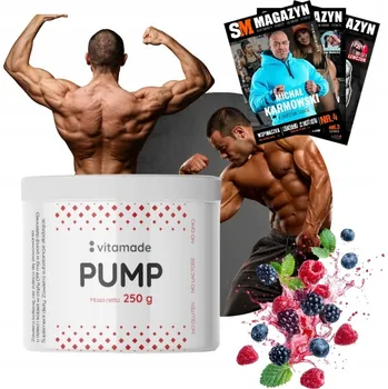 Anabolizér VITAMADE PUMP 250 g PŘEDTRÉNINKOVÝ STIMULANT PRE-WORKOUT CITRULIN PODPORA PROKRVENÍ ENERGIE