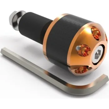 Chránič řídítek pro čtyřkolku závaží řídítek Carb Ends 1 s redukcí pro vnitřní průměr 18 mm (vnější 28,6 mm), OXFORD (zlaté, pár) OX585