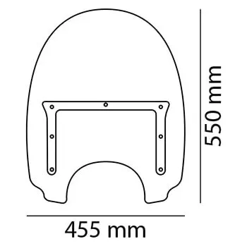 Plexi štít CUSTOMACCES HIGHWAY CH0001W průhledný HONDA VT 600 C Shadow 1988-2000