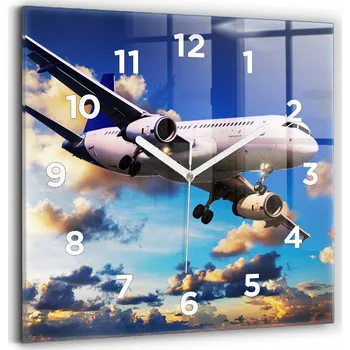 Hodiny Nástěnné hodiny Wallfluent modré 30 cm