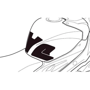 Tankpad PUIG SPECIFIC 9130C karbonový vzhled s boční částí 9130C