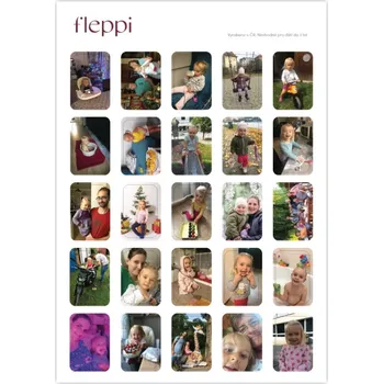 samolepka Fleppi Samolepky z vlastních fotek - 2 x 3 cm 25 ks