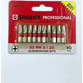 Bit Bity PH3 x 25 mm 10 kusů ocel S2 premium