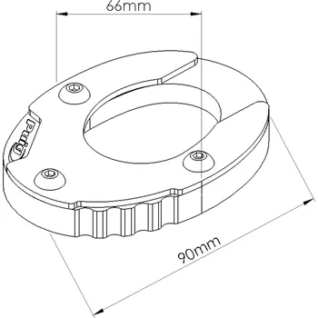Prodloužení stojánku PUIG 20196N černý KAWASAKI KLE 650 Versys 2015-2021