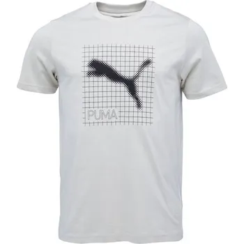 Pánské oblečení Pánské triko Puma TECH GRAPHIC TEE XXL Béžová, Černá