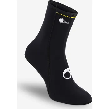 Pánské tenisky DECATHLON Potápěčské ponožky neopren 3 mm černé 36/37 ČERNÁ
