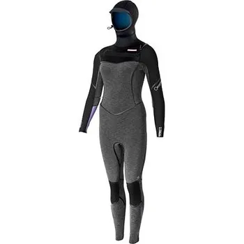 Neoprenový oblek neopren PROLIMIT Oxygen Steamer Hooded 6/4 Black Heather/Lavender velikost neoprenů a trapézů 40/L
