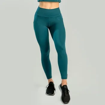GymBeam Dámské legíny Essential Deep Teal - STRIX Velikost: S, Barva: modrá