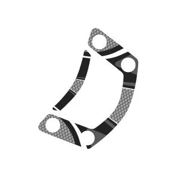 Ochranné nálepky na "brýle" PUIG RADIKAL 6956U šedá KAWASAKI ER-6n 2009-2011